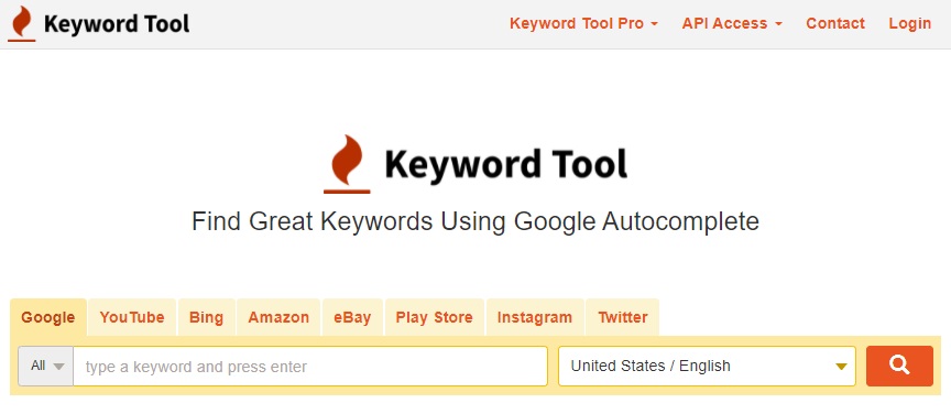 Keyword Tool Homepage