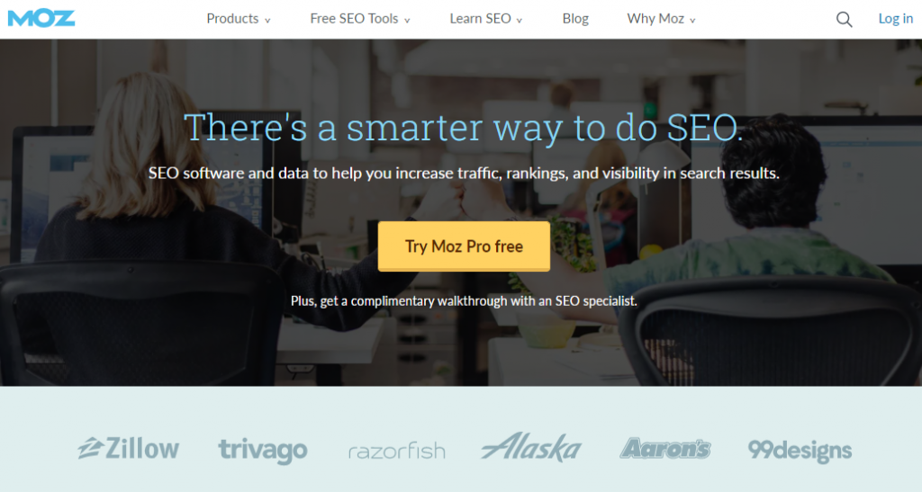 Moz Pro Homepage