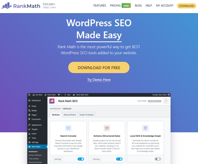 RankMath WordPress SEO Plugin