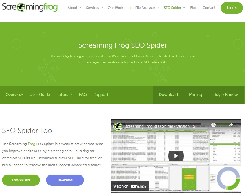 Automated SEO Audit Software - Screaming Frog SEO Spider