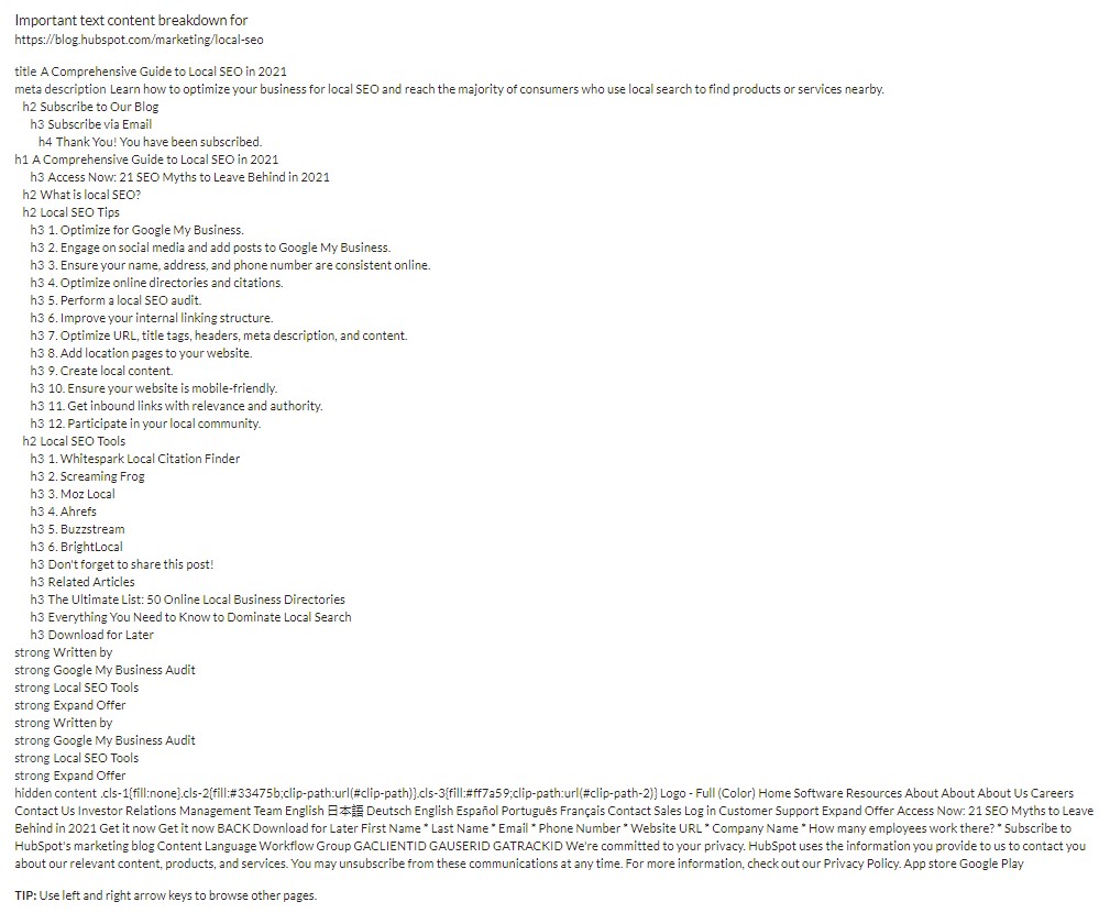 Example of a Content Outline Provided by Surfer's SERP Analyzer Example of a Content Outline Provided by Surfer's SERP Analyzer