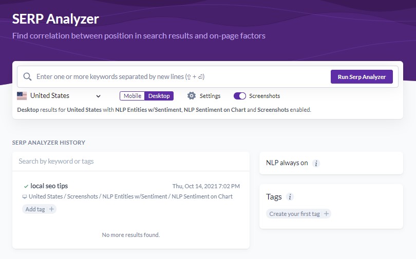 Setting Up the SERP Analyzer tool in Surfer SEO Setting Up the SERP Analyzer tool in Surfer SEO