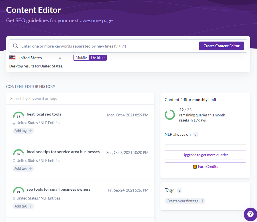Setting Up the Content Editor in Surfer SEO