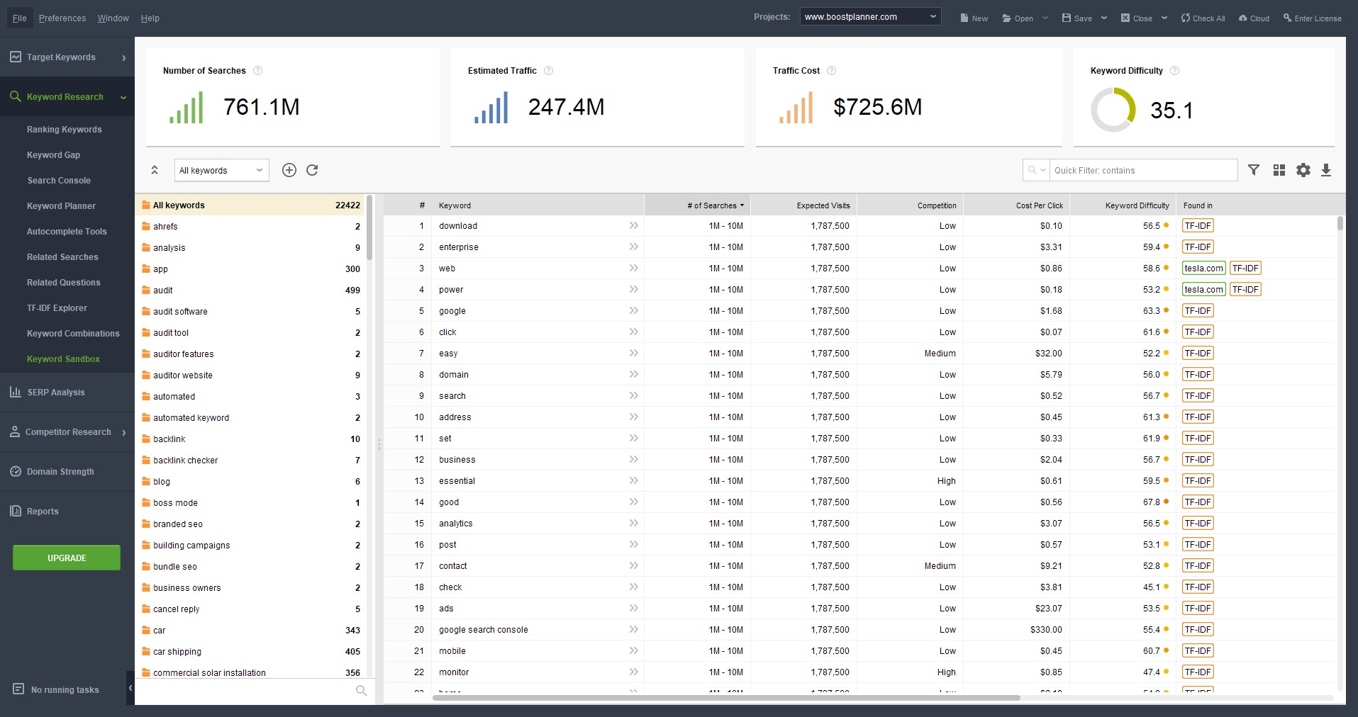 SE Ranking Vs SEO PowerSuite - Best SEO Tool for 2023? 3 SEO PowerSuite's Keyword Research Tool