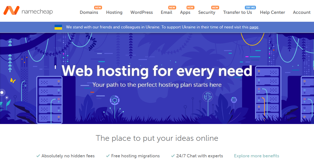 Cheap Hosting for WordPress - Namecheap