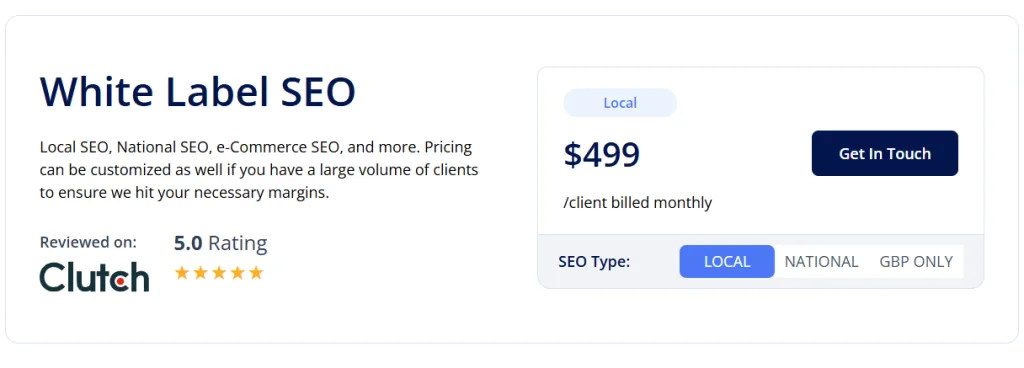White Label SEO Packages from SEOReseller