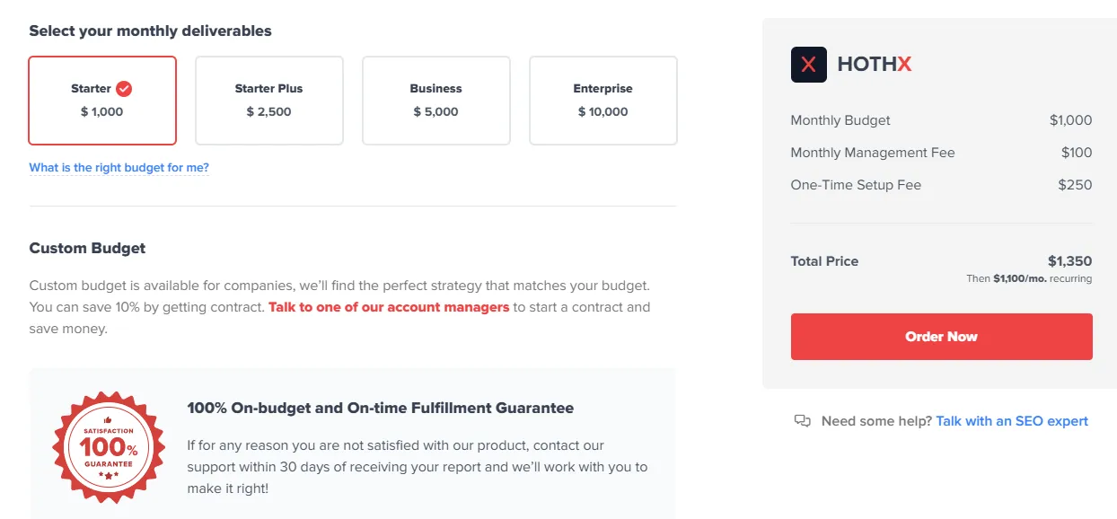 Hoth X Managed SEO Service from The Hoth