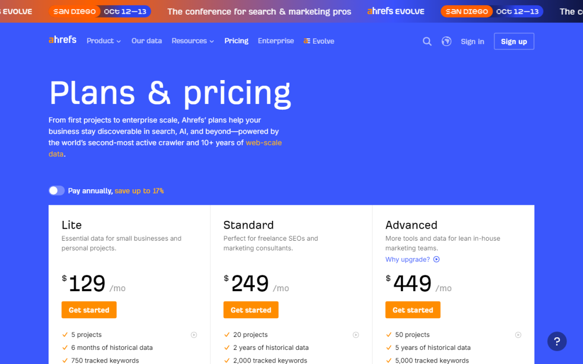 Which Ahrefs Plan Is Right for You? - Ahrefs Pricing (2026): Lite, Standard & Advanced Plans