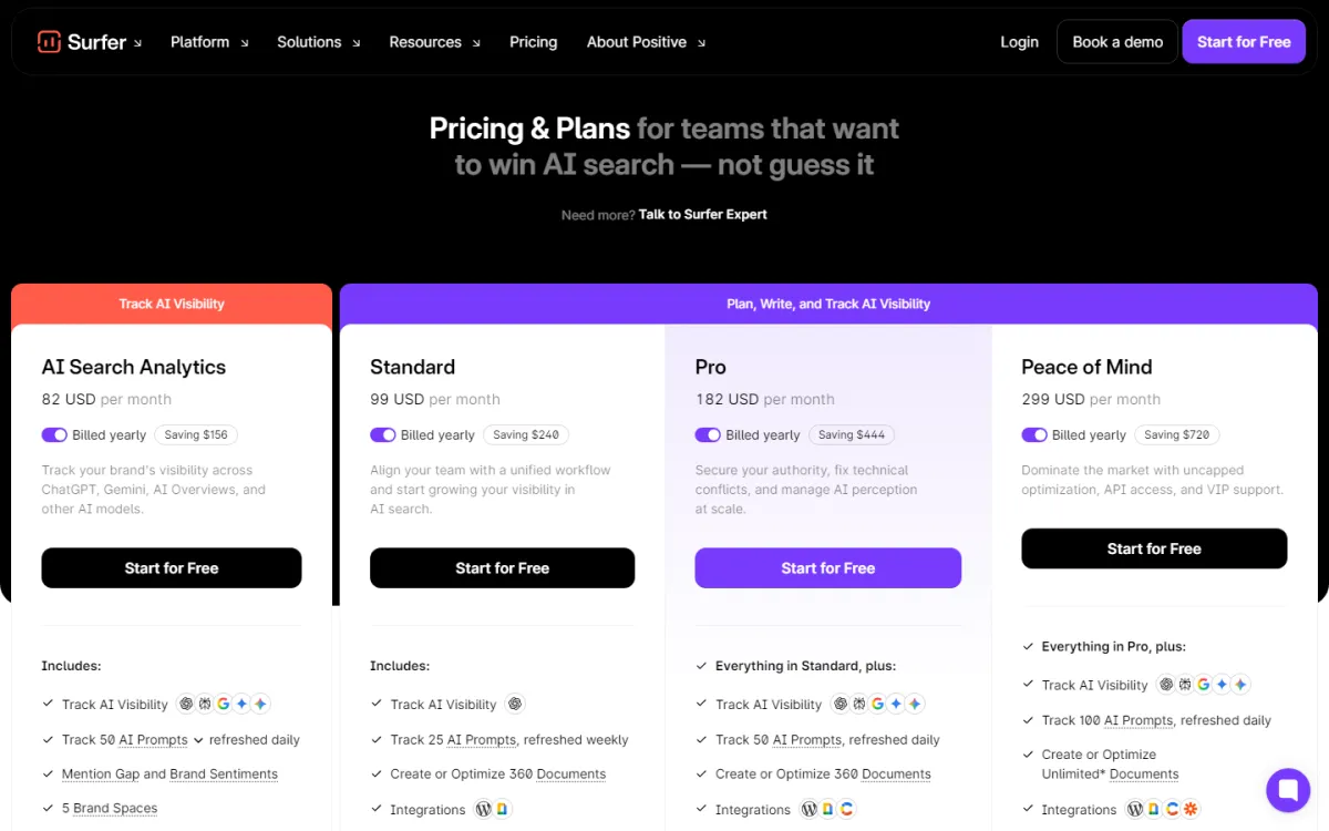Which Surfer Plan is Right for You? - Surfer SEO Pricing (2026): Plans From $49/mo